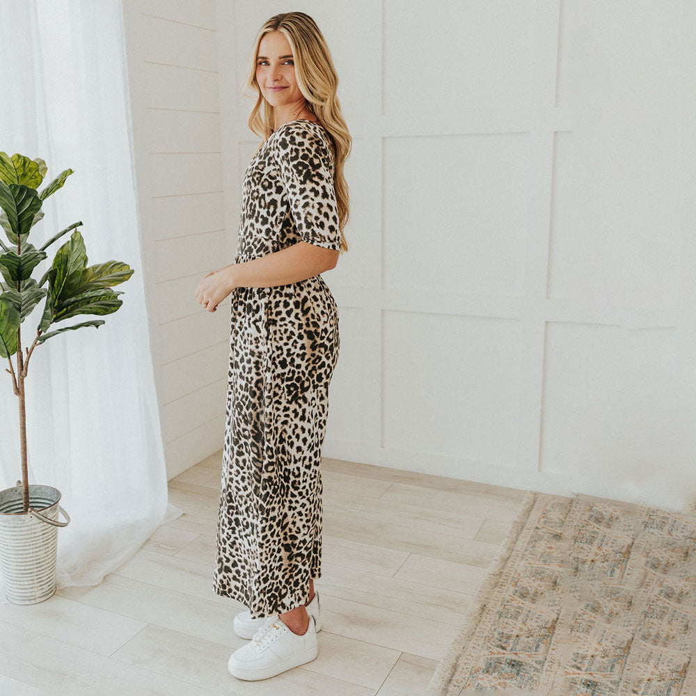 Alana Jumpsuit (Leopard) - The Casual Company
