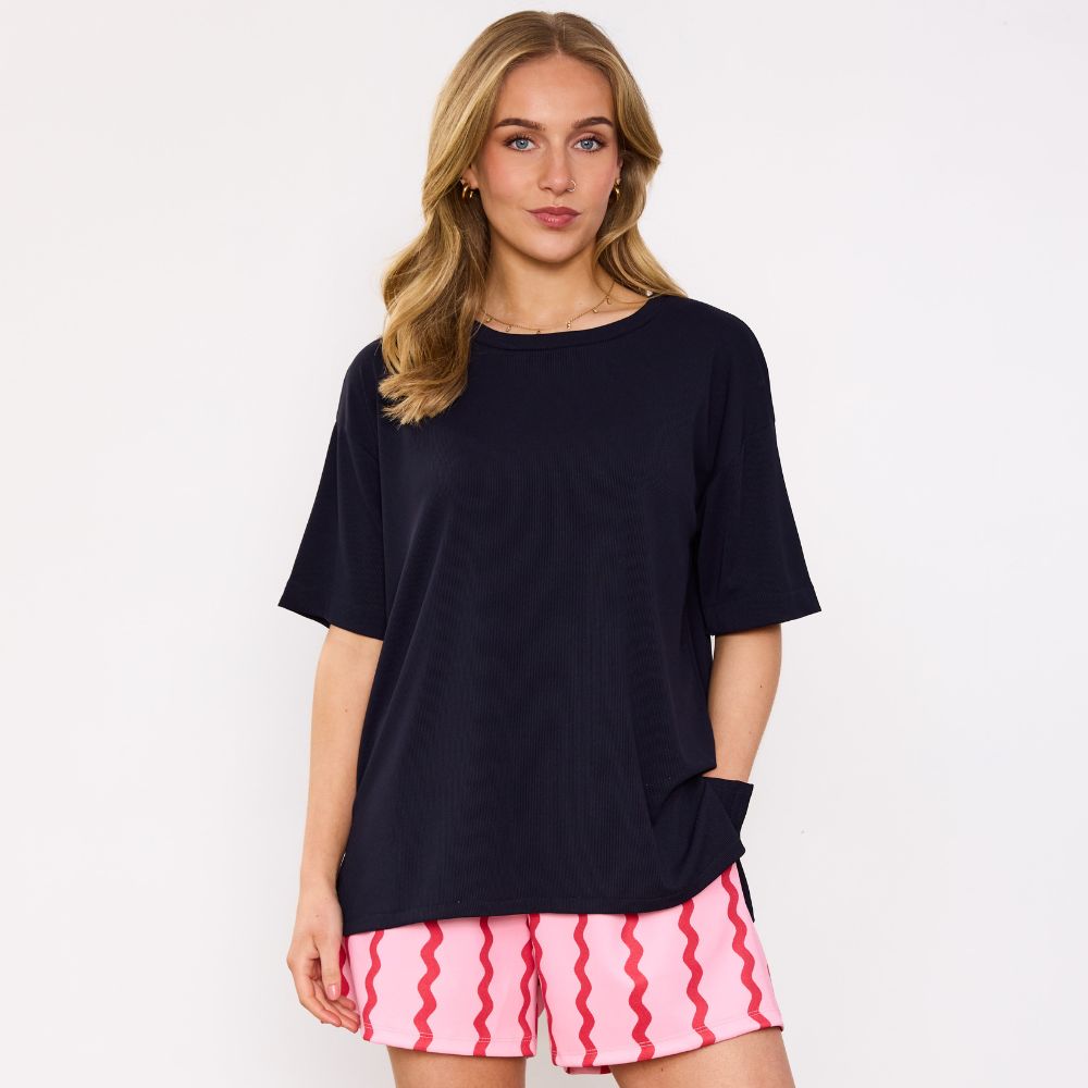 Roma Top in navy – women's top – view 10