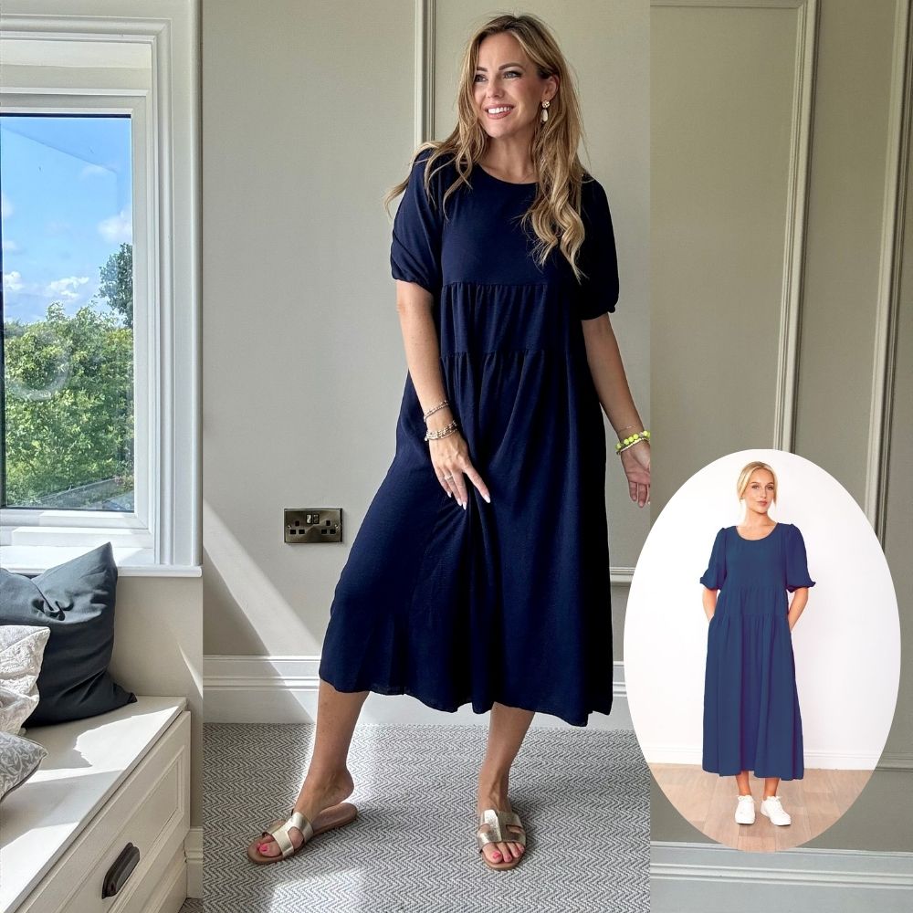 Jasmine Dress (Navy)