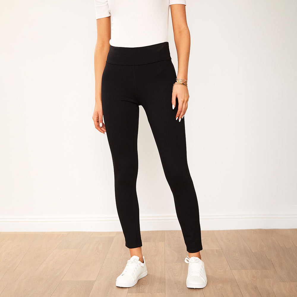 Holly Stretch Spandex Leggings (Black)