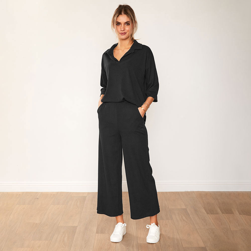 Alice Co-Ord (Black) - The Casual Company