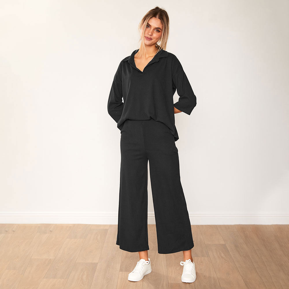 Alice Co-Ord (Black) - The Casual Company