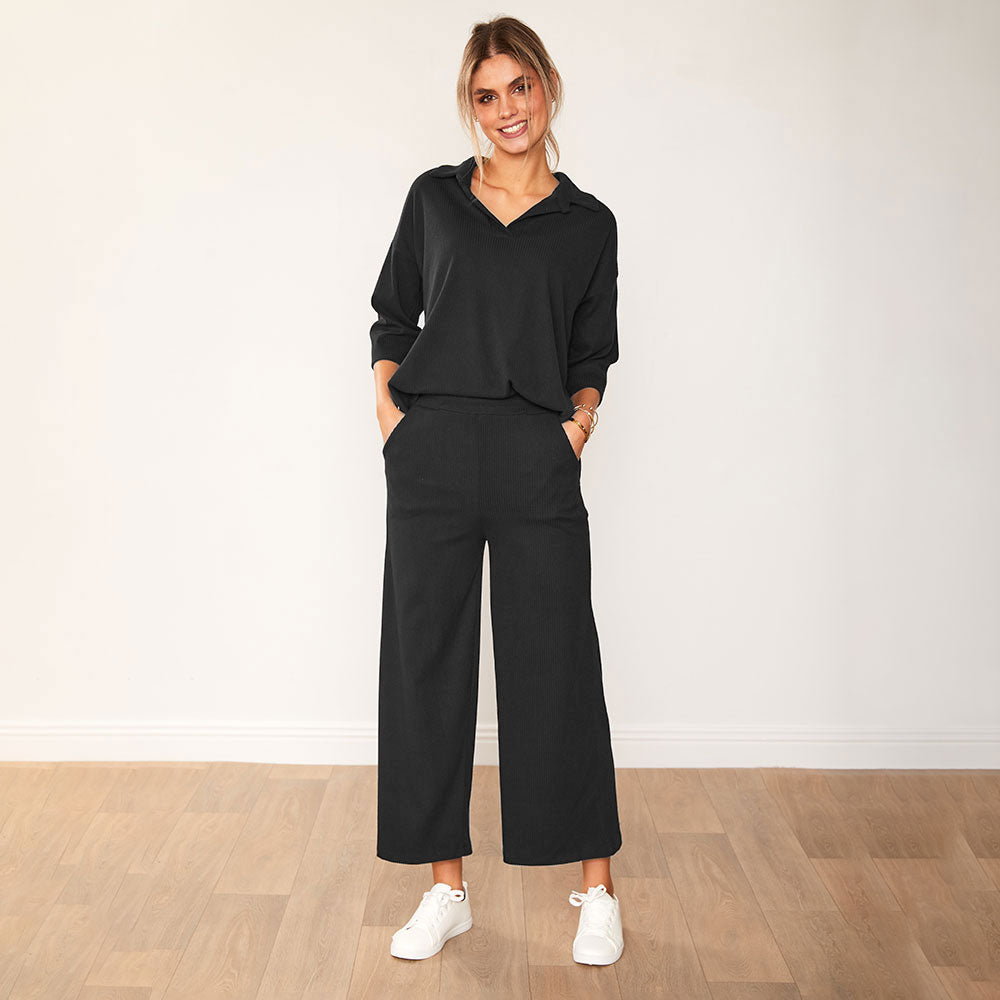 Alice Co-Ord (Black) - The Casual Company