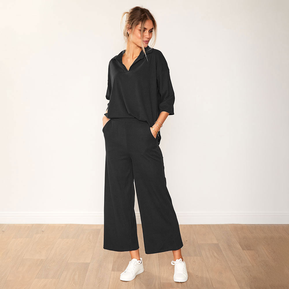 Alice Co-Ord (Black) - The Casual Company