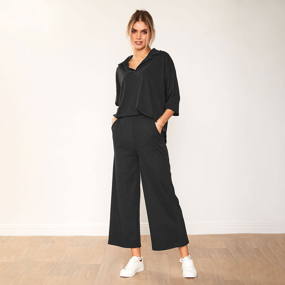 Alice Co-Ord (Black) - The Casual Company