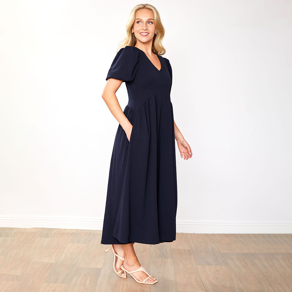 Nicole Dress (Navy)