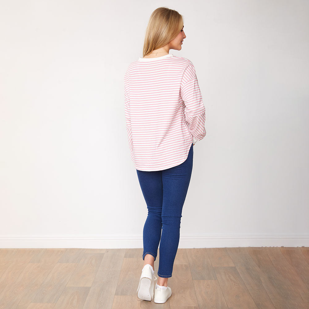 Kiera Jumper (Pink Stripe)