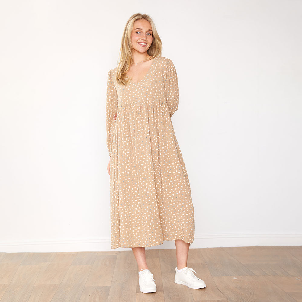 Sana Dress (Tan)