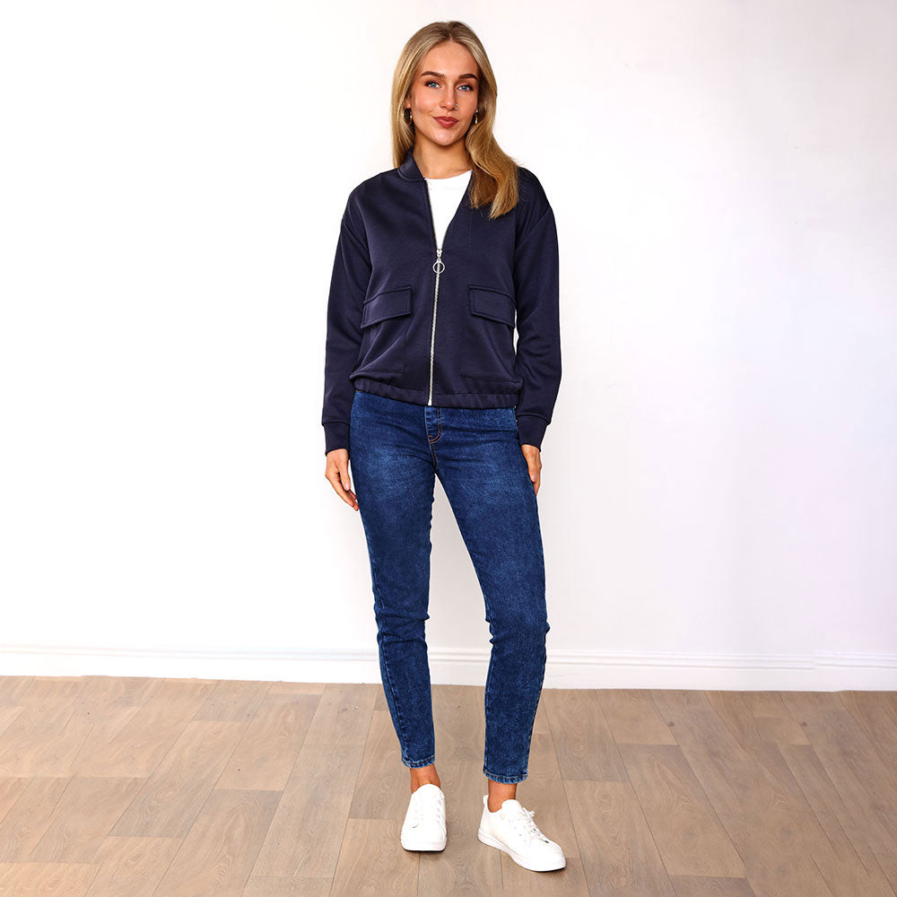 Flynn Bomber Jacket (Navy)