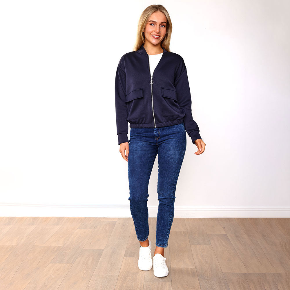 Flynn Bomber Jacket (Navy)
