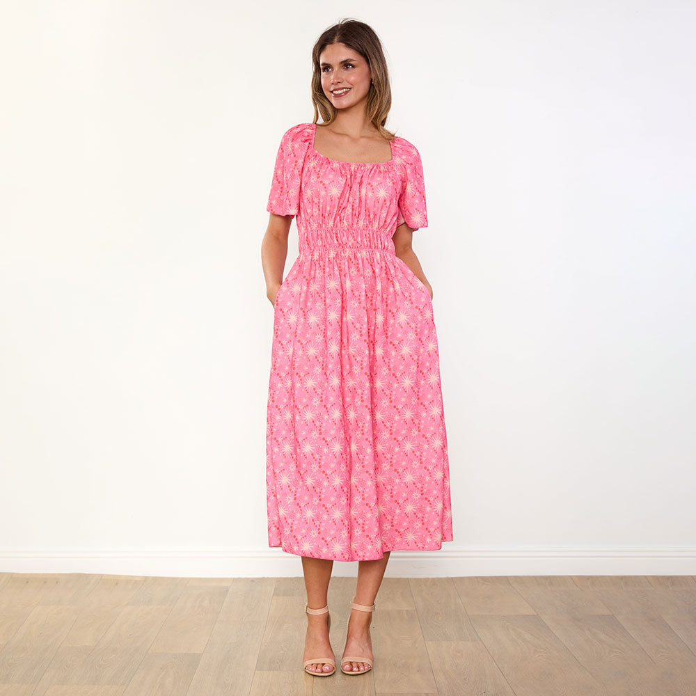 Ciara Dress (Pink Star)