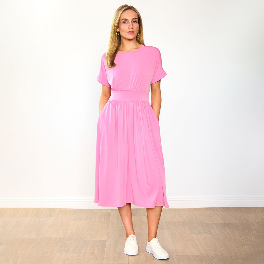Cladagh Dress in pink – women's dress – view 5