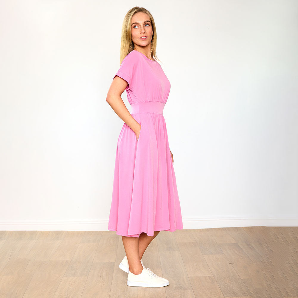 Cladagh Dress in pink – women's dress – view 9