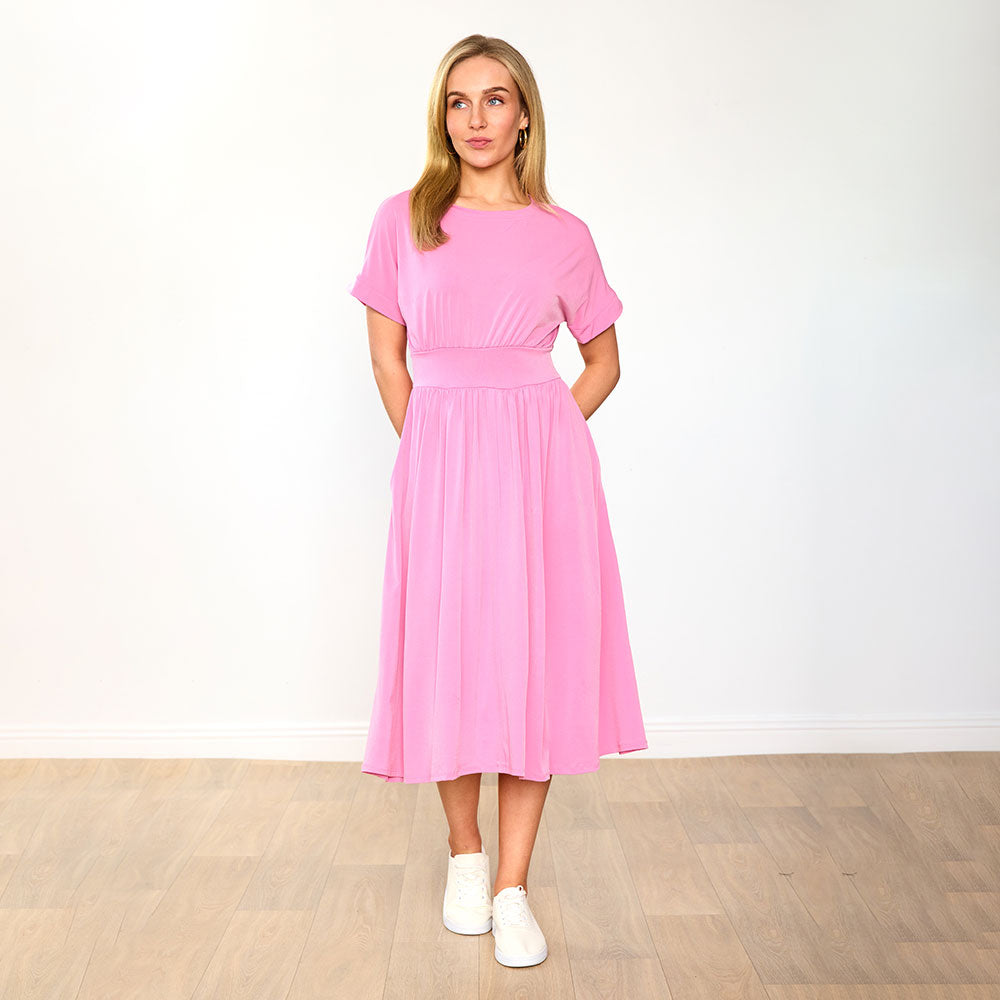 Cladagh Dress in pink – women's dress – view 6