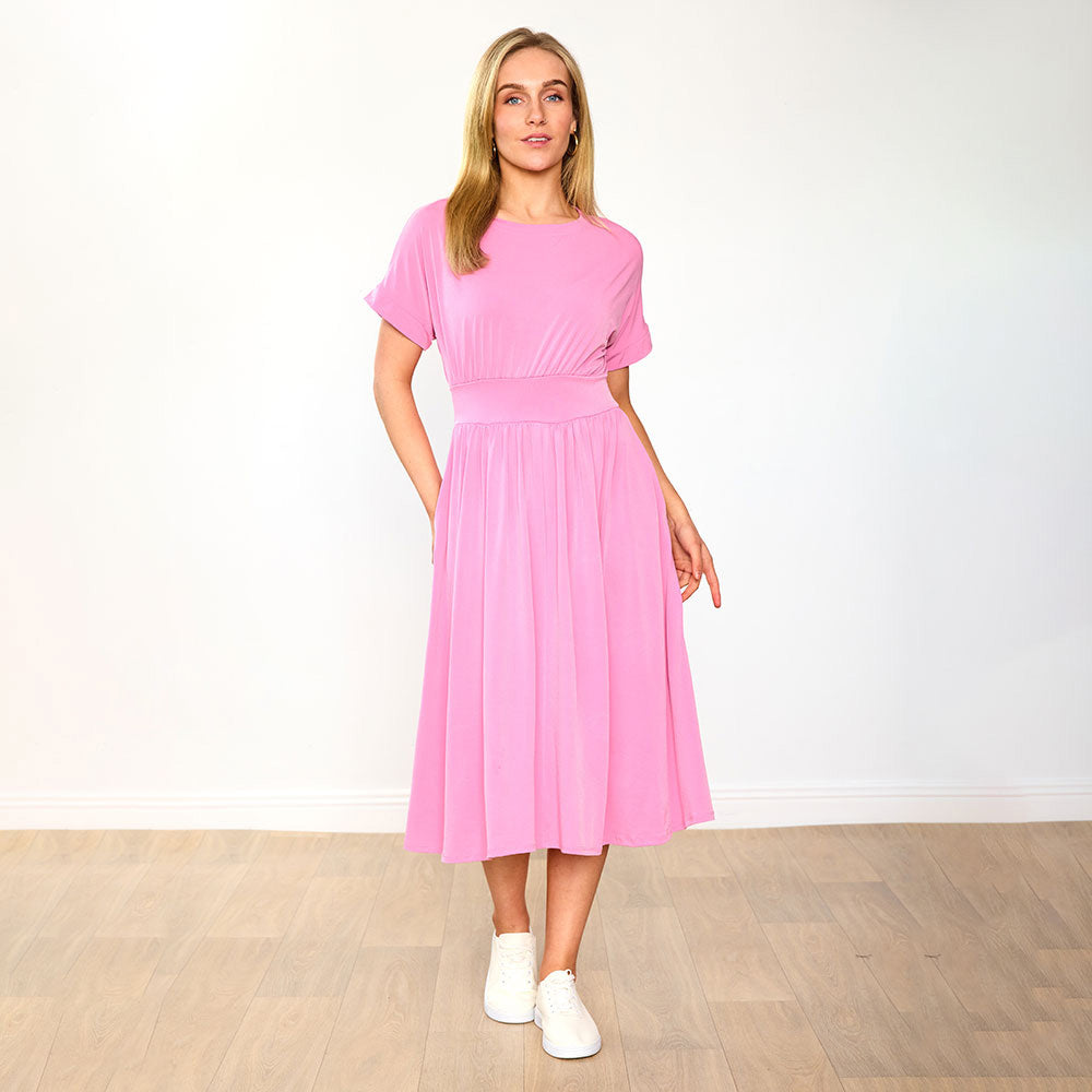 Cladagh Dress in pink – women's dress – view 7