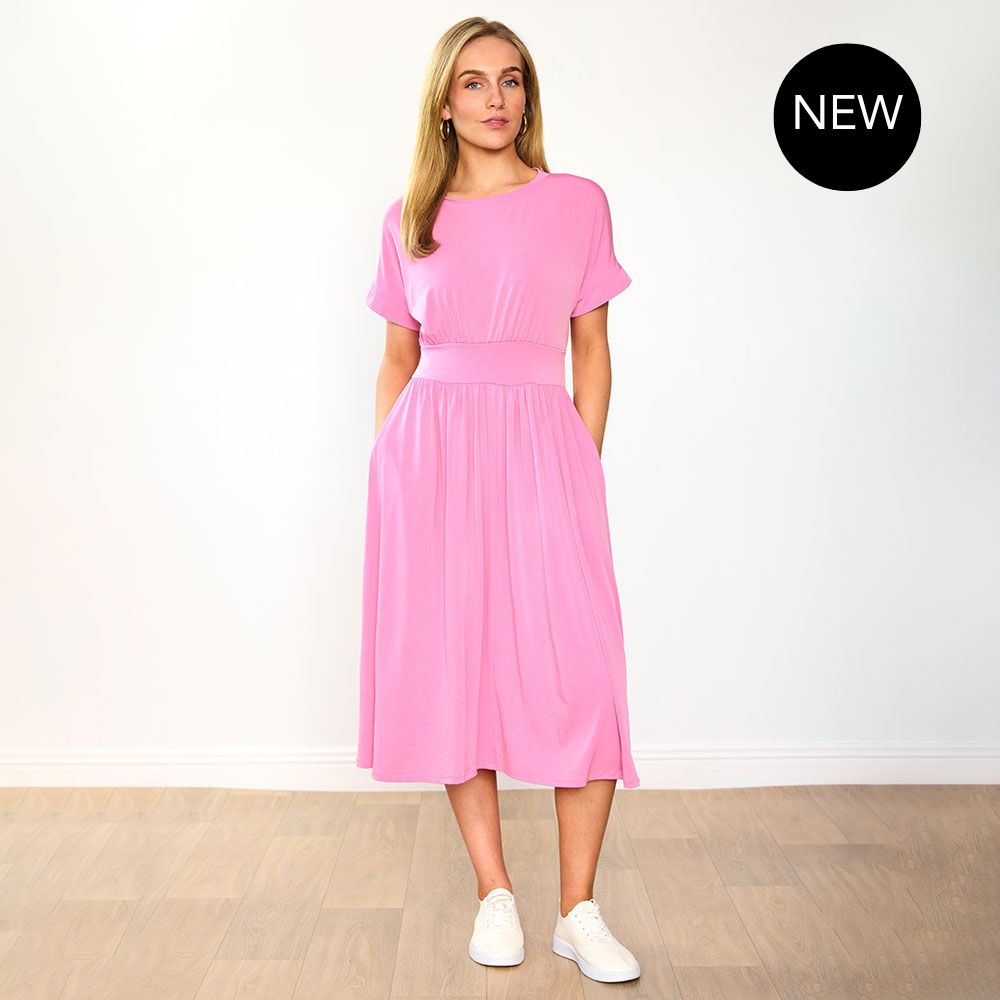 Cladagh Dress in pink – women's dress – view 12