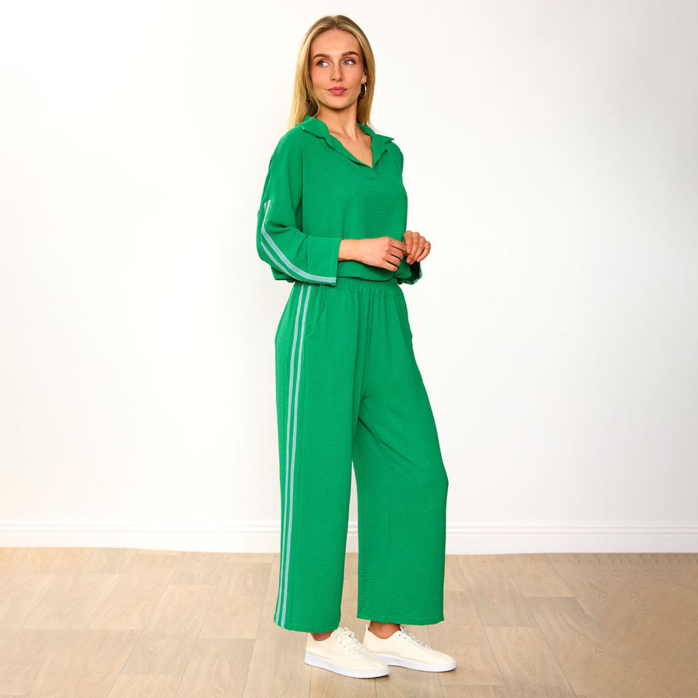 Clara Co-Ord (Green/Mint Stripe)