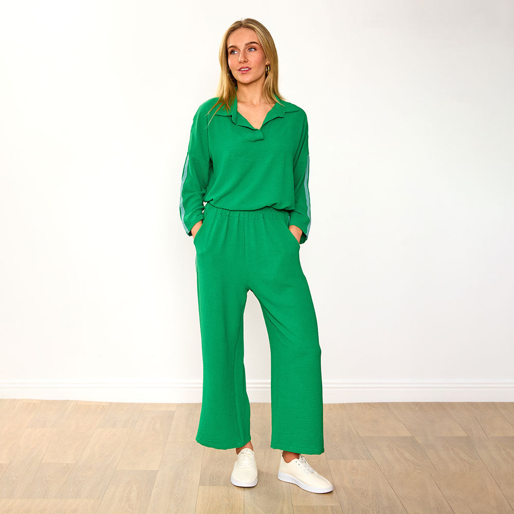 Clara Co-Ord (Green/Mint Stripe)