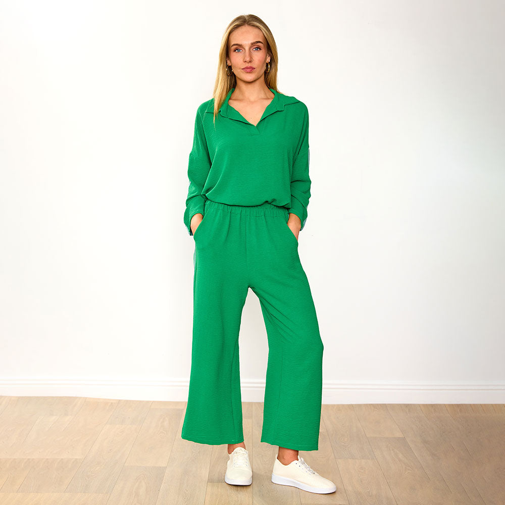 Clara Co-Ord (Green/Mint Stripe)