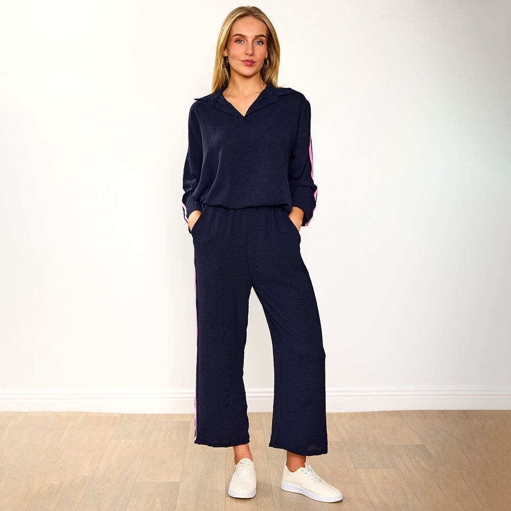 Clara Co-Ord (Black/Cobalt Stripe) & (Navy/Pink Stripe) for €124.00