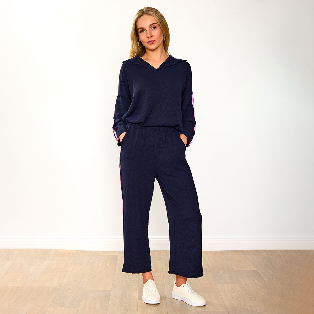 Clara Co-Ord (Black/Cobalt Stripe) & (Navy/Pink Stripe) for €124.00