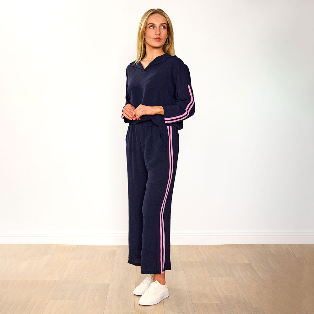 Clara Co-Ord (Black/Cobalt Stripe) & (Navy/Pink Stripe) for €124.00