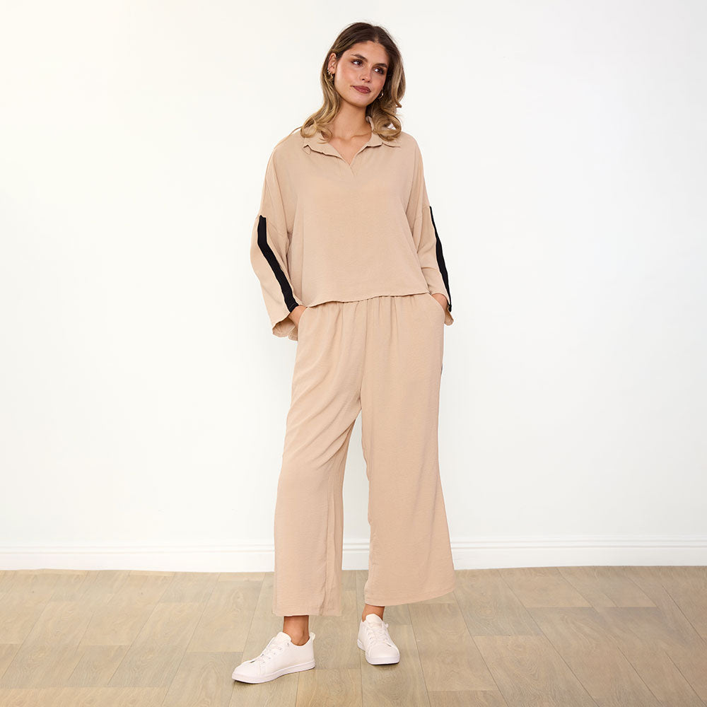 Clara Co-Ord (Cream/Black)