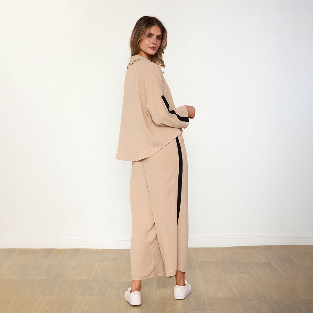 Clara Co-Ord (Cream/Black)