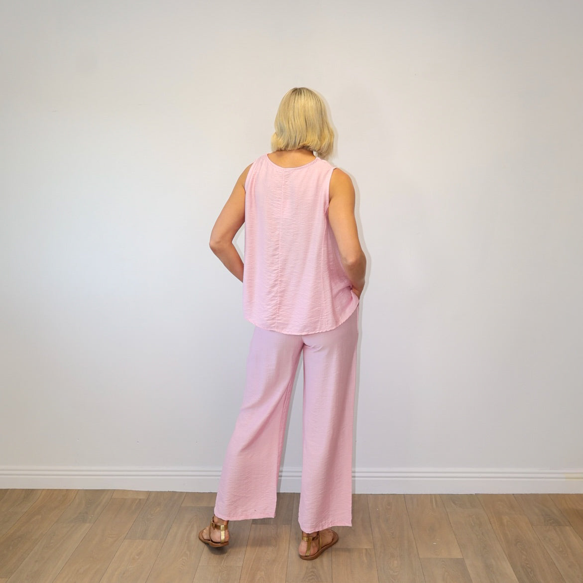Cleo Sleeveless Co-ord (Pink)