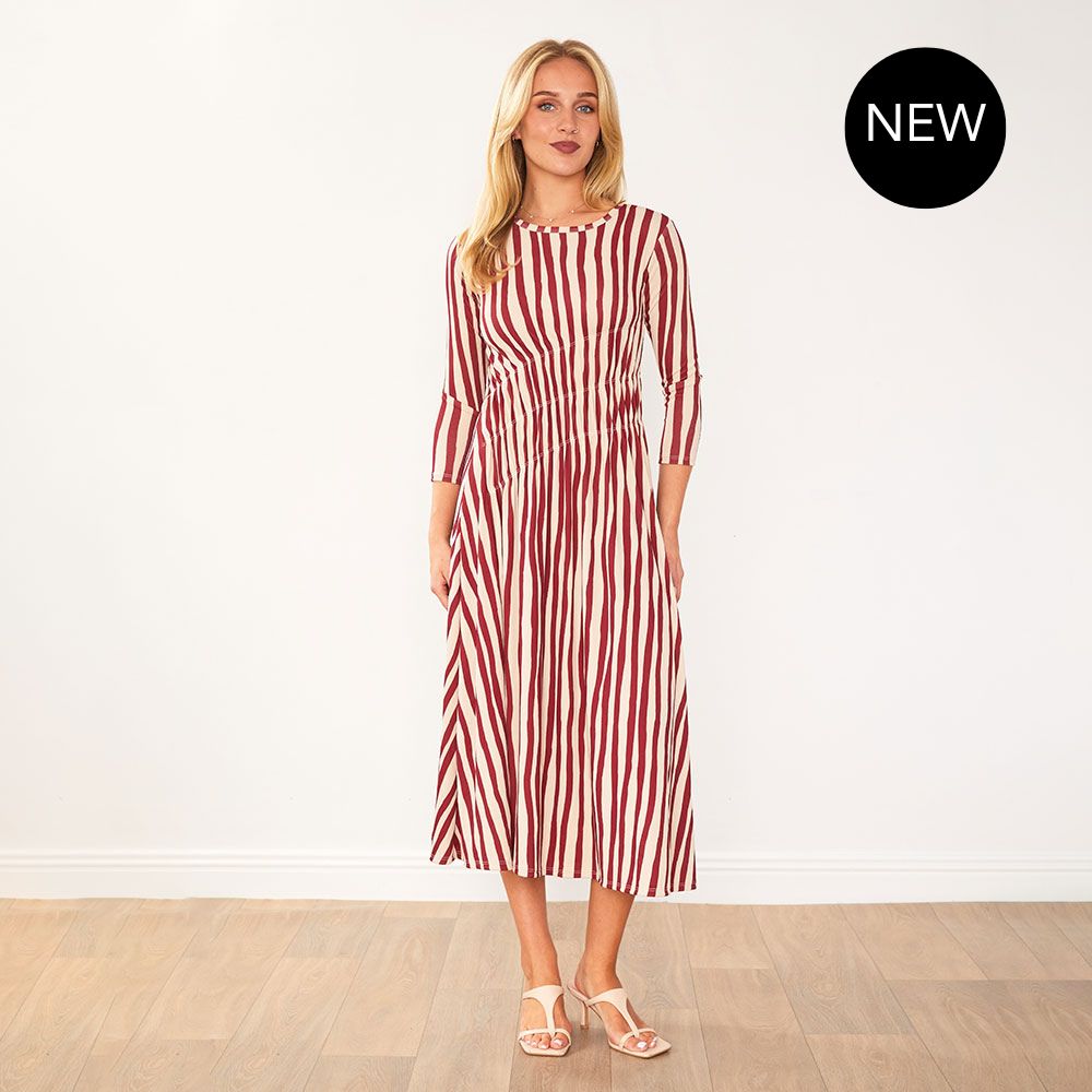 Cooper Dress (Red Stripe)