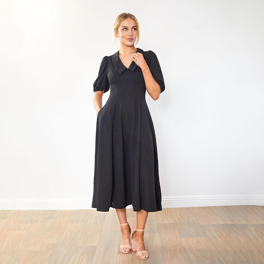 Cora Dress (Berry & Black) for €90.00