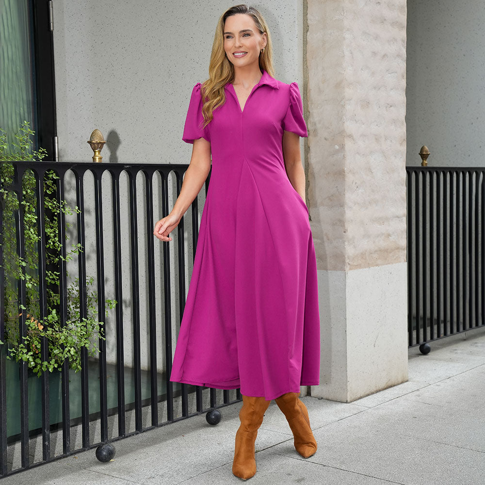 Hazel Dress (Berry)