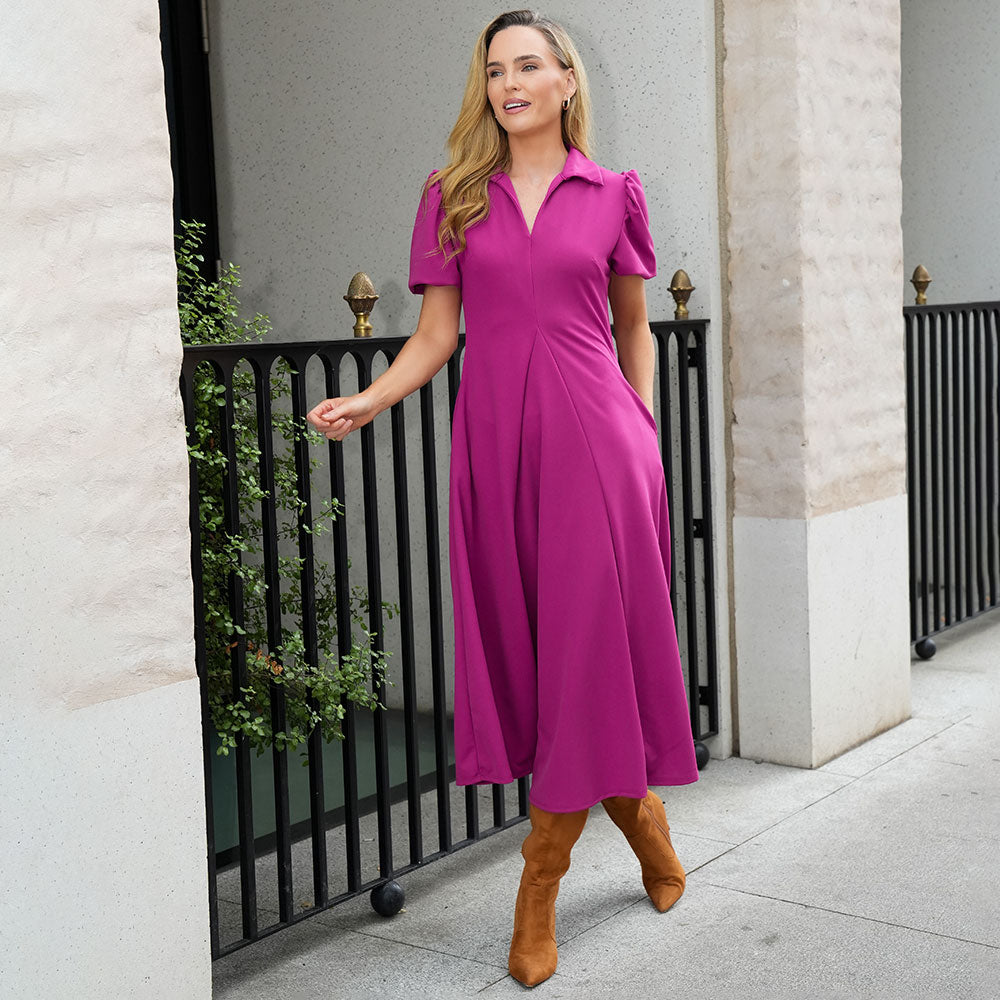 Hazel Dress (Berry)