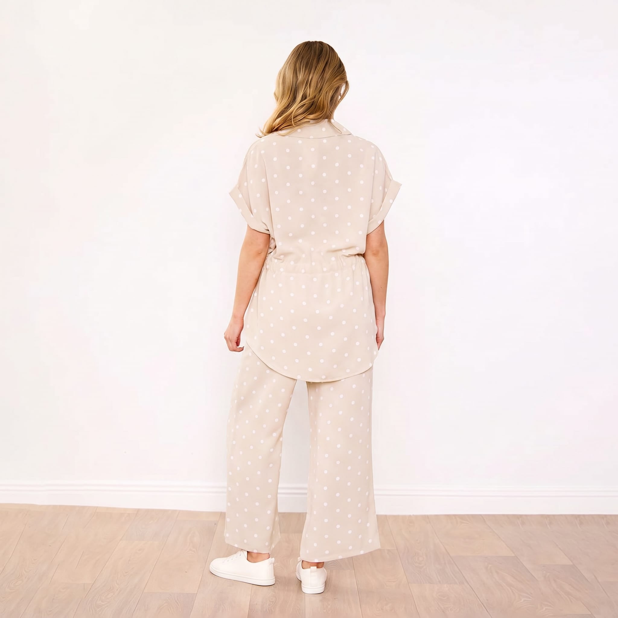 Darcey Co-Ord (Cream Polka Dot)