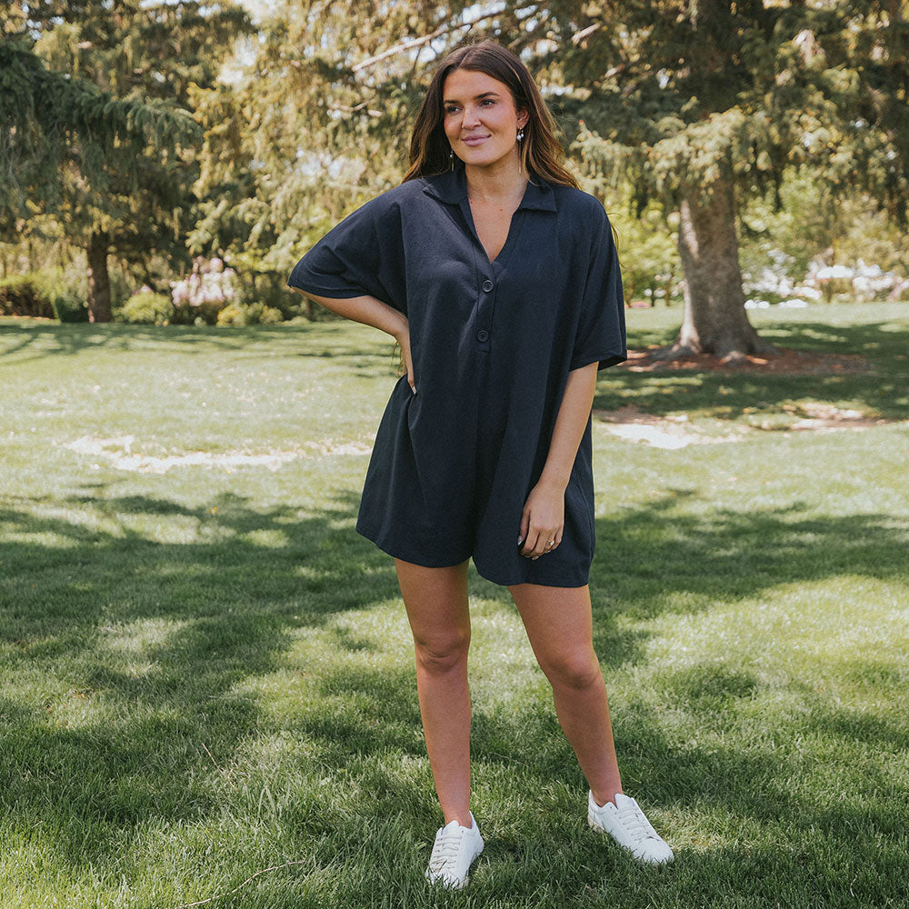 Desi Playsuit (Navy)