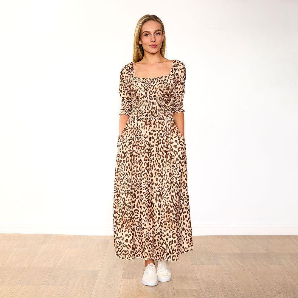 Marla Dress (Leopard)