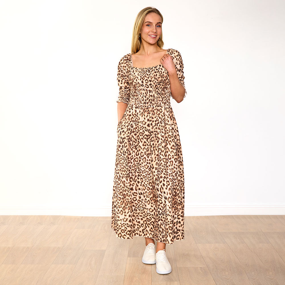 Marla Dress (Leopard)