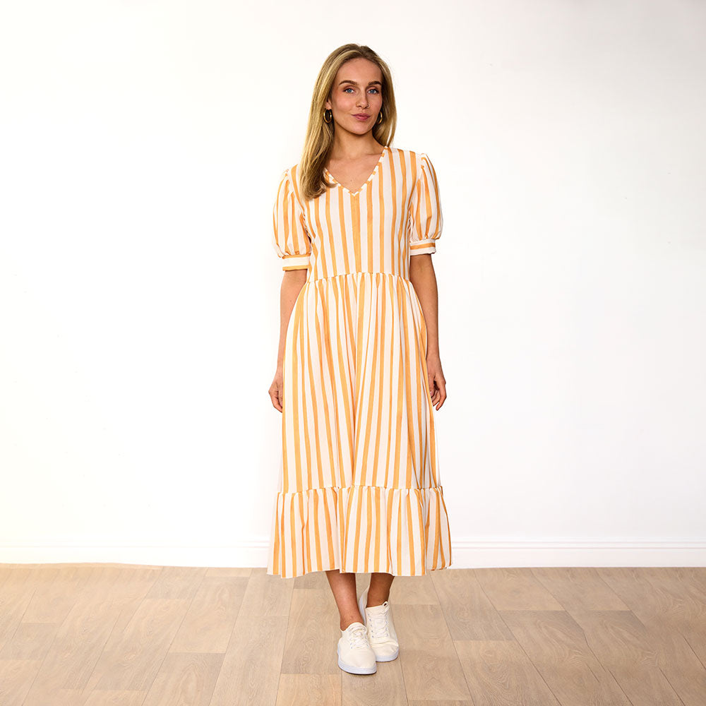 Lola Dress (Yellow Stripe)