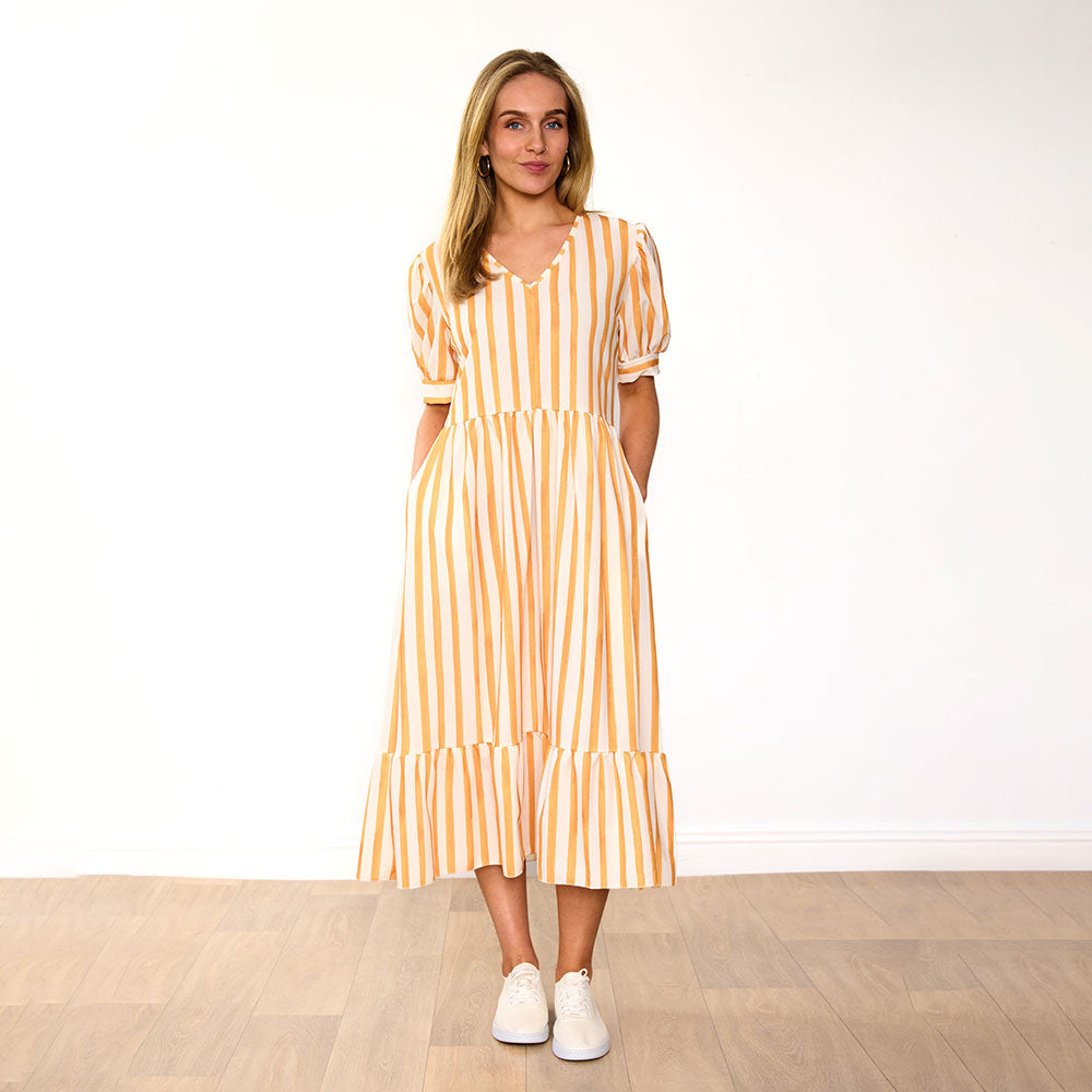 Lola Dress (Yellow Stripe)