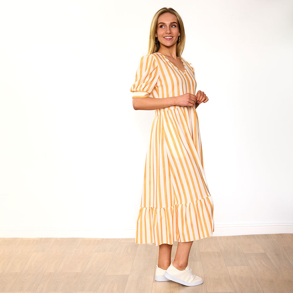 Lola Dress (Yellow Stripe)