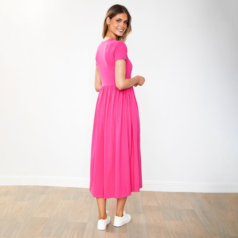 Elsa Dress (Fuschia)
