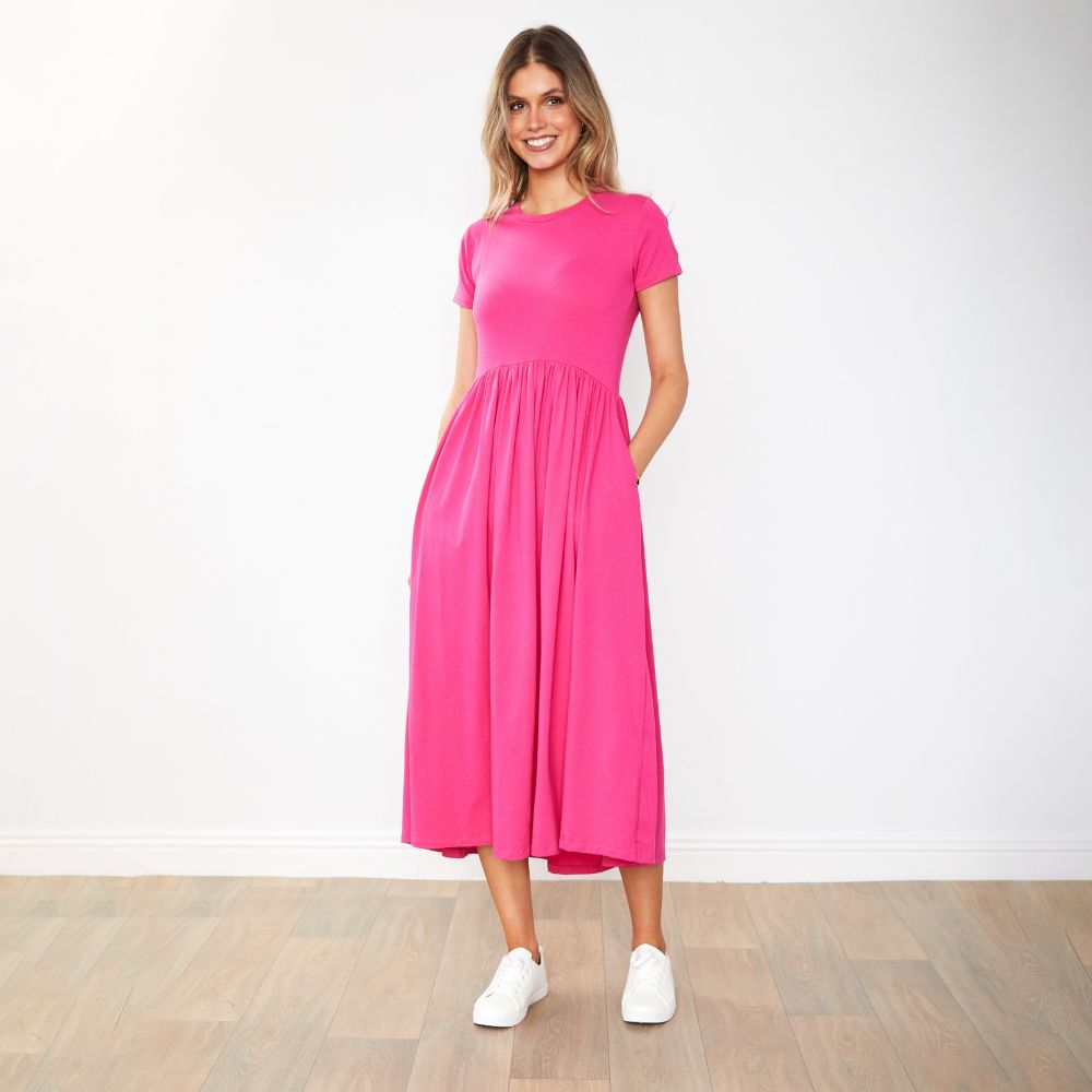 Elsa Dress (Fuschia)