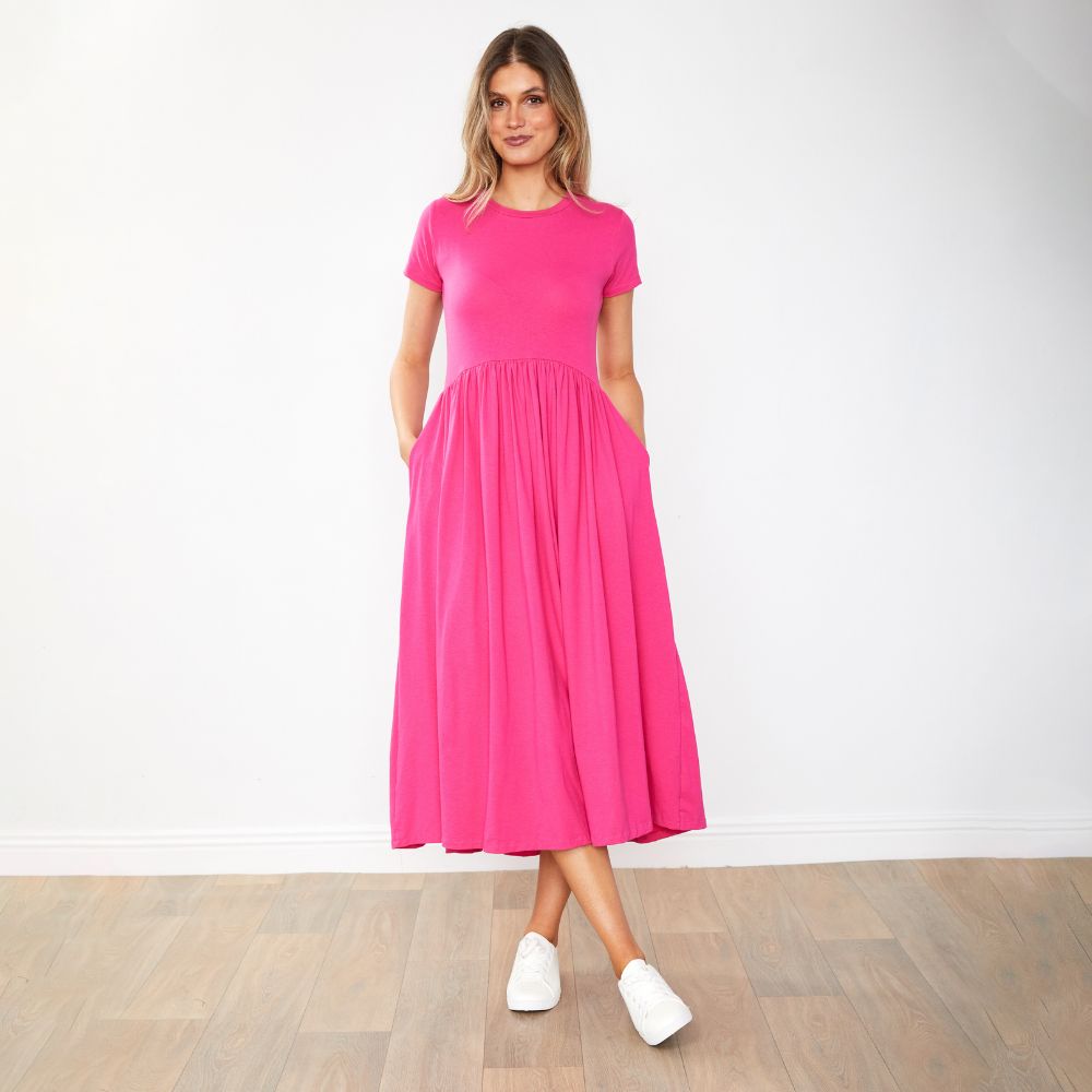 Elsa Dress (Fuschia)