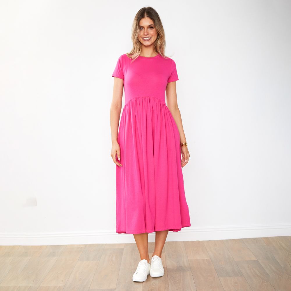 Elsa Dress (Fuschia)