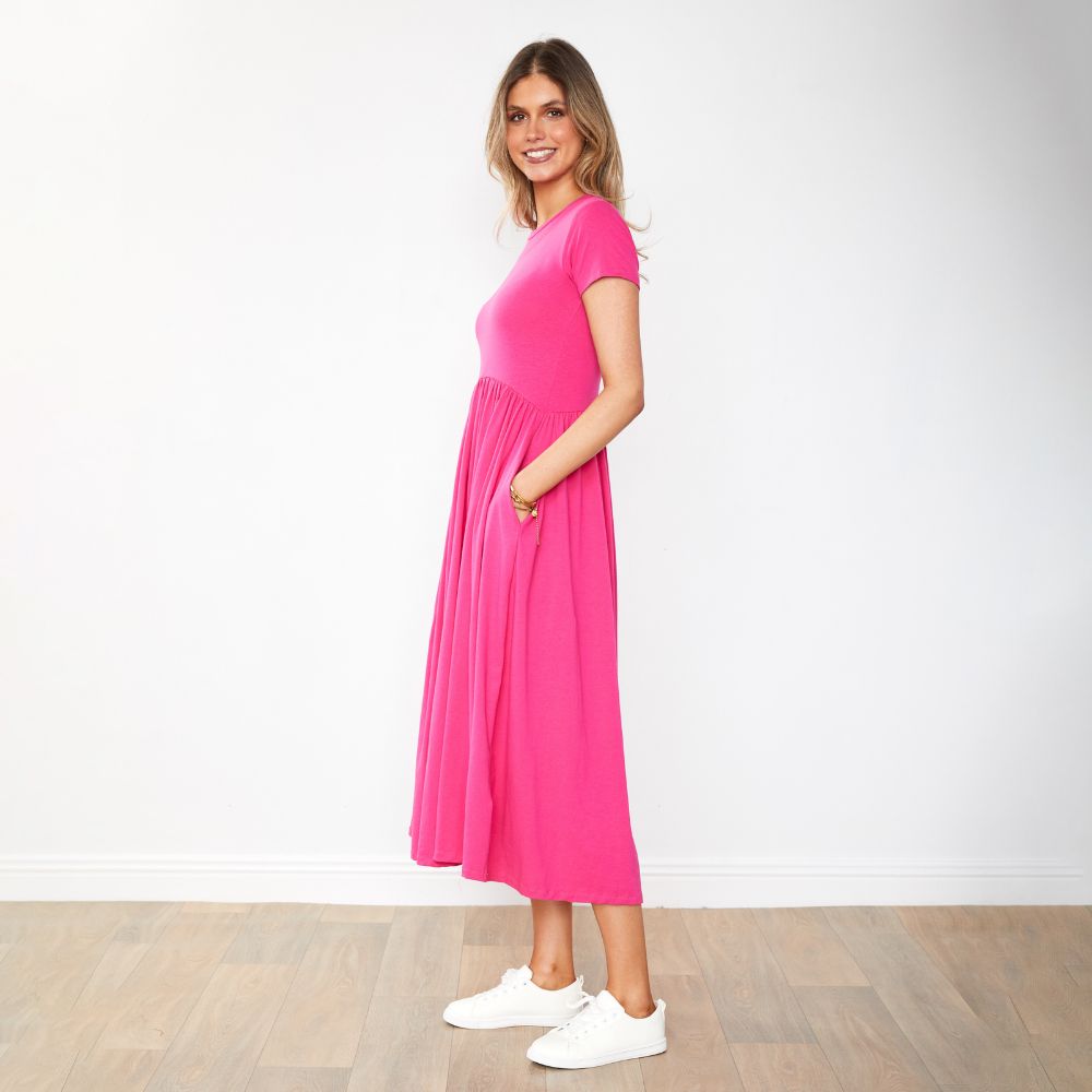 Elsa Dress (Fuschia)