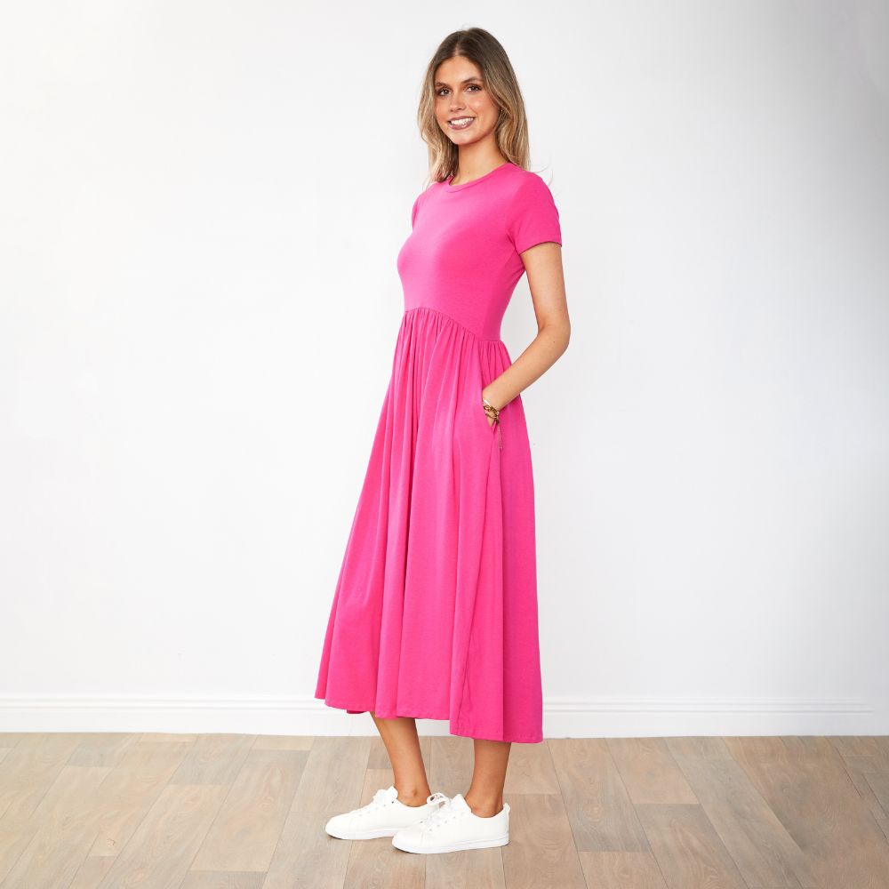 Elsa Dress (Fuschia)