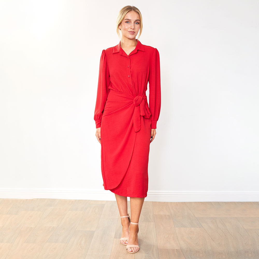 Emerson Wrap Dress (Red)