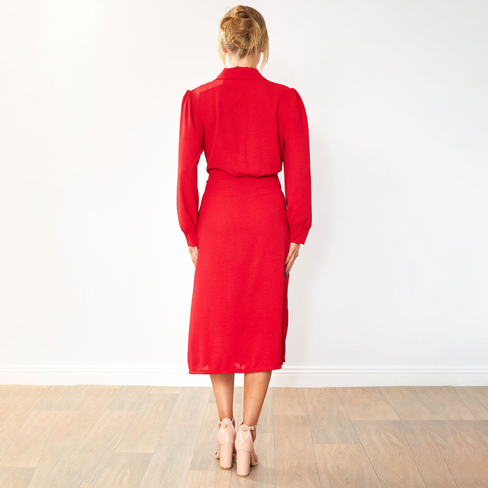 Emerson Wrap Dress (Red)