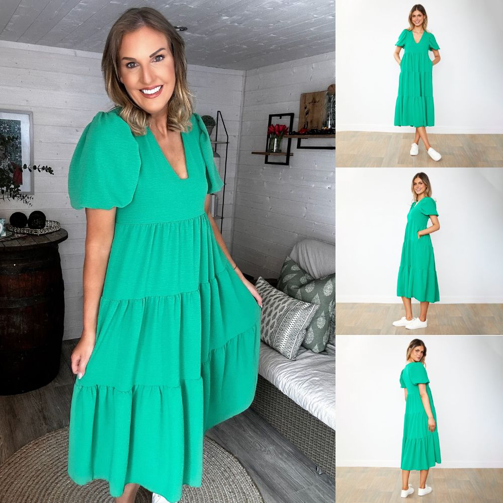 Mabel Dress (Emerald)