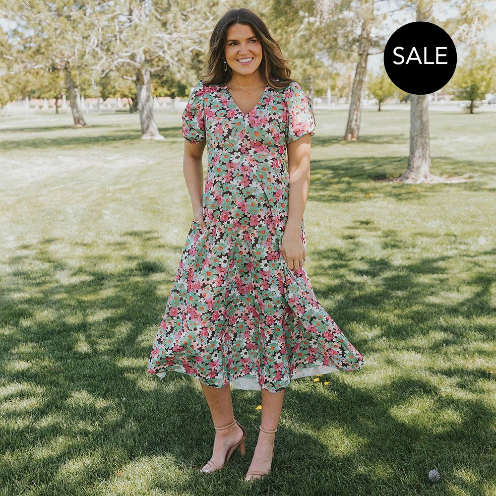 Flora Dress (Ditzy Bloom Pastel)